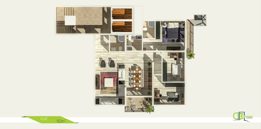 Flat 162m²